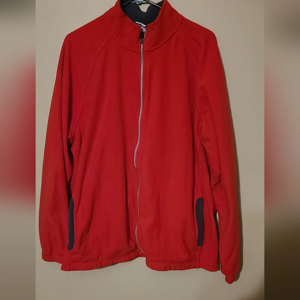 STARTER Men's Red Fleece Jacket Size XL 46-48